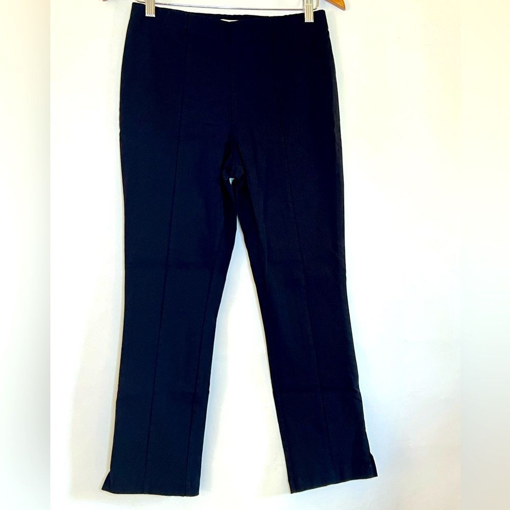 POPSUGAR Black Flared Dress Pants Workwear Women’s Size Medium W/ Front Seem - Picture 1 of 6